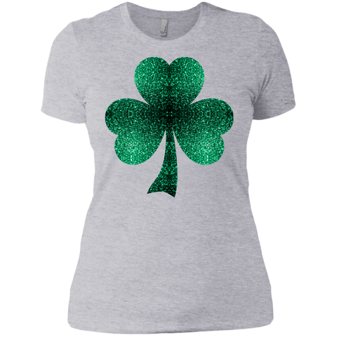 emerald green shamrock clover sparkles T-Shirt