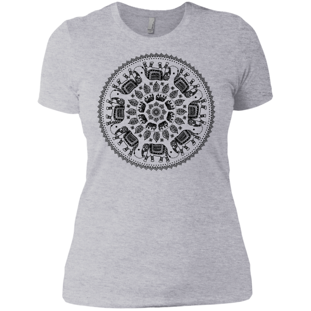 circling elephants mandala (on white) sweatshirt T-Shirt