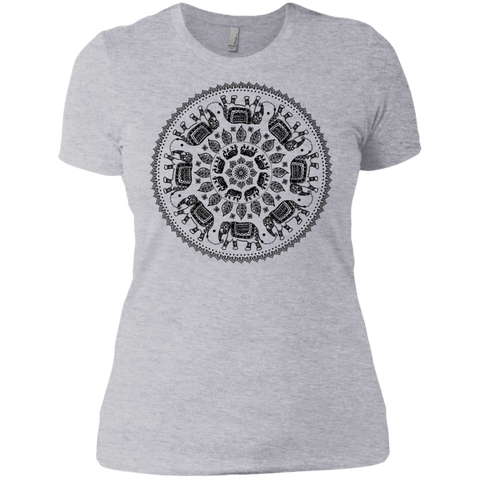 circling elephants mandala (on white) sweatshirt T-Shirt