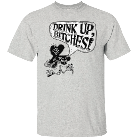 drink up bitches irish shamrock T-Shirt