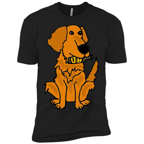 cool funny golden retriever dog with beer bottle T-Shirt