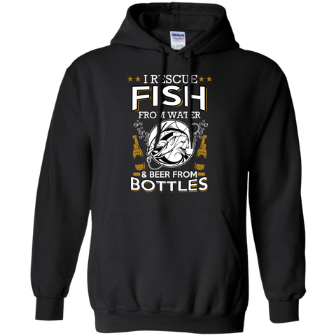 fish from water and beer from bottles T-Shirt
