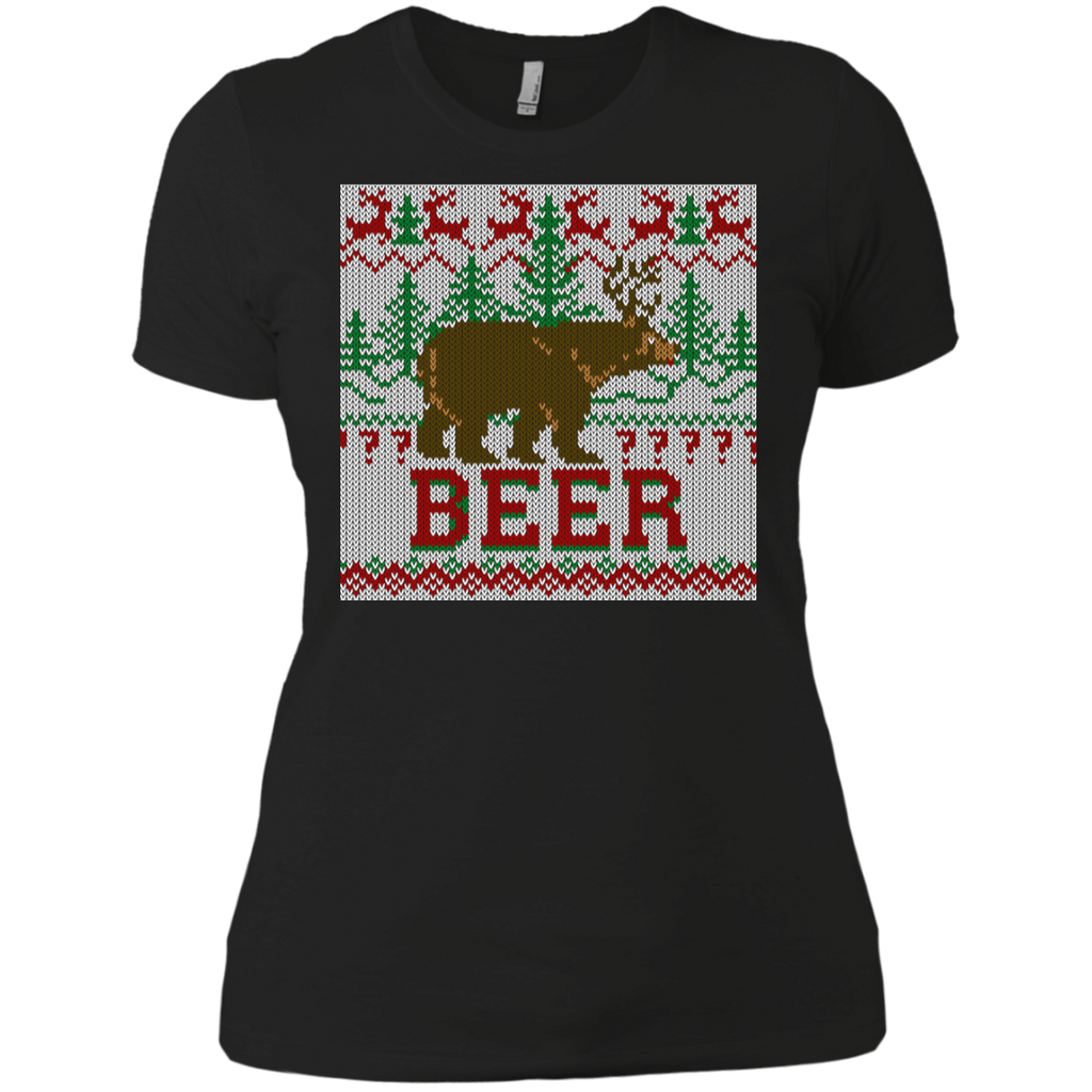 deer & bear meet for beer holiday sweater T-Shirt
