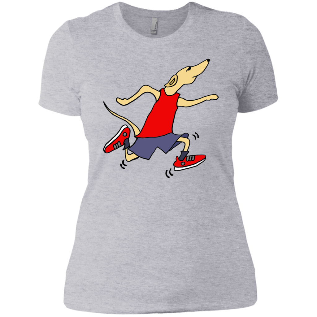 cool funny racing greyhound dog wearing running shorts and tank  T-Shirt