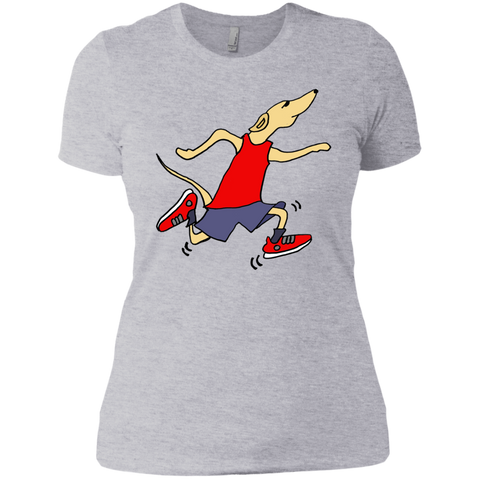 cool funny racing greyhound dog wearing running shorts and tank  T-Shirt
