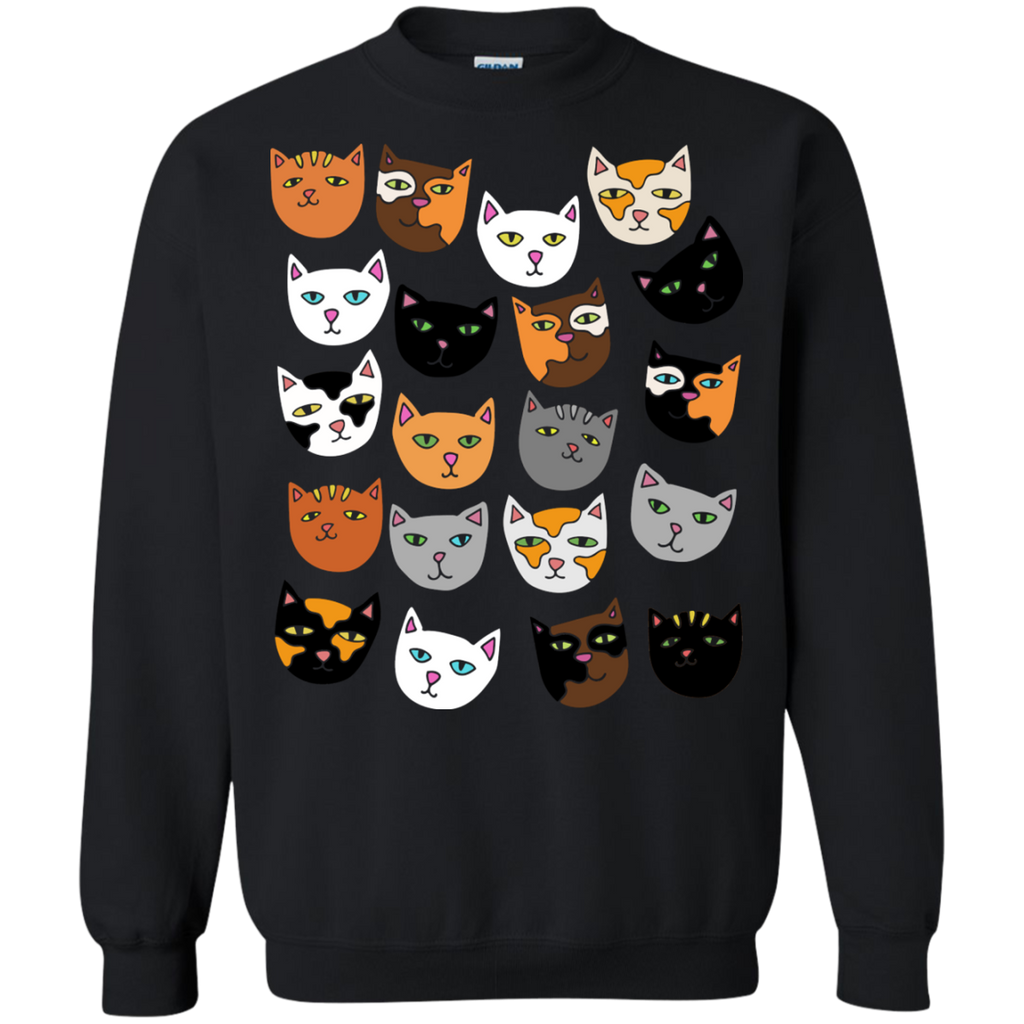 crazy cat lady pattern cats T-Shirt