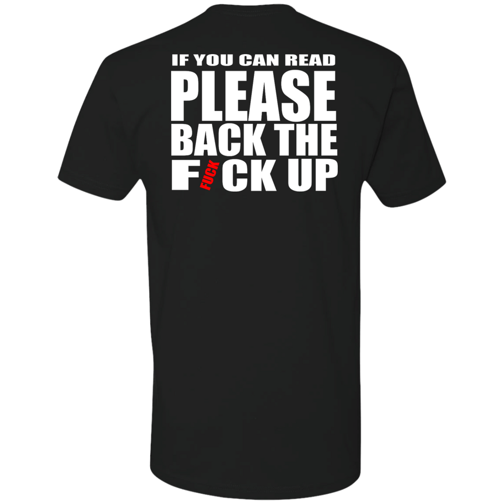 back the fvck up - motorcycle T-Shirt
