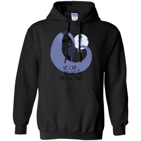 jack & sally halloween Pullover Hoodie 8 oz