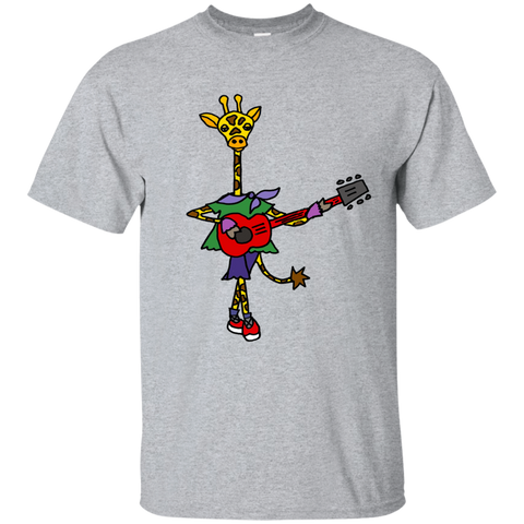 cool funky giraffe playing ed guitar sweatshirt T-Shirt