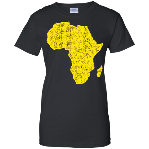 africa with african map distressed graphic T-Shirt