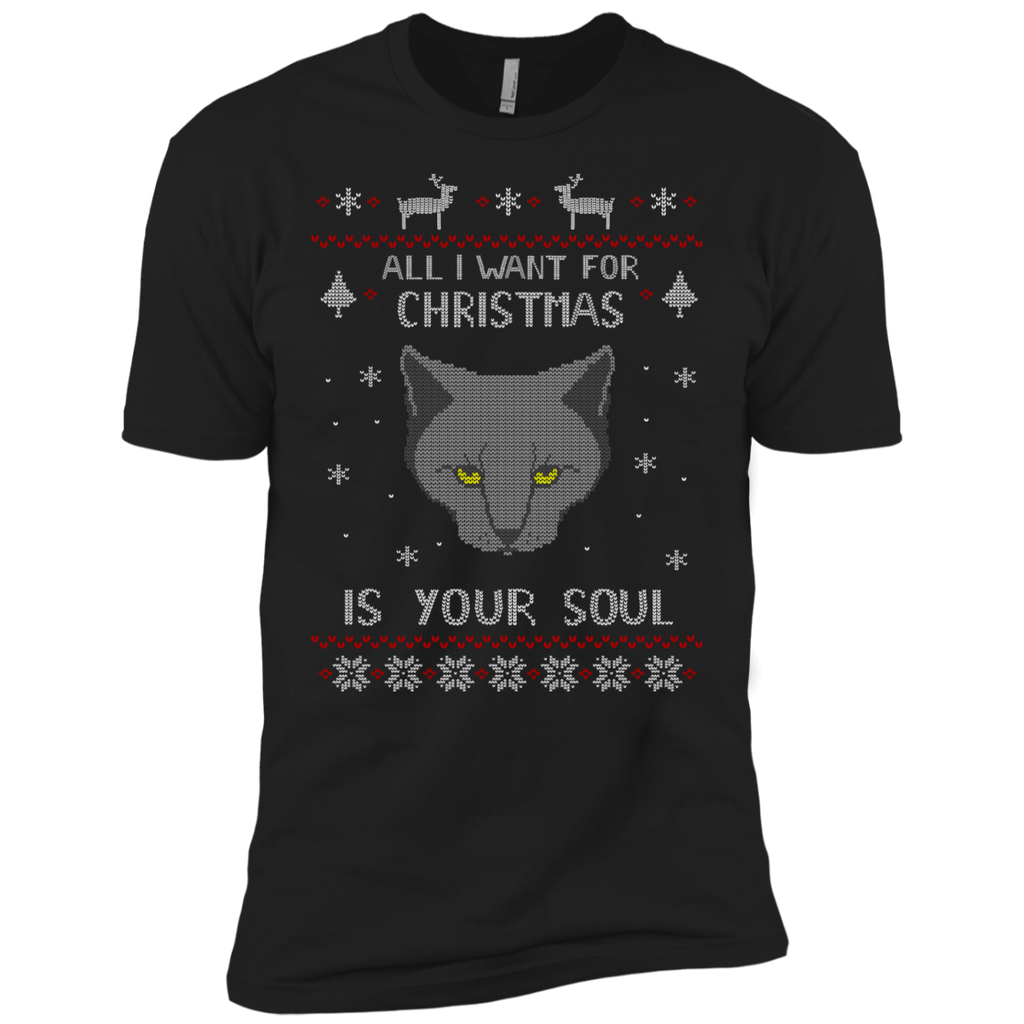 all i want for christmas is your soul - ugly christmas sweater sweatshirt T-Shirt