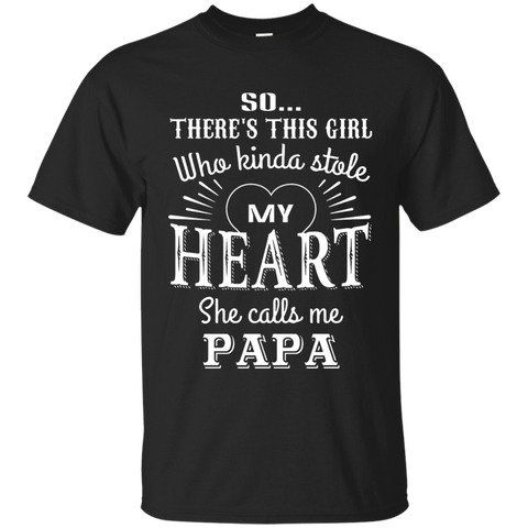 PAPA & GRANDDAUGHTER, she stole my heart tshirt G200 Gildan Ultra Cotton T-Shirt