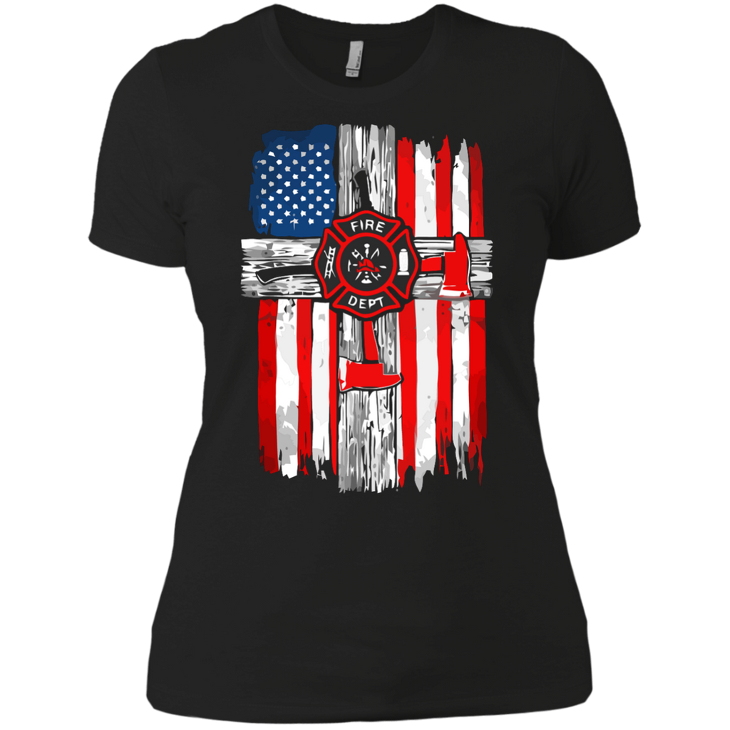 firefighter american flag T-Shirt