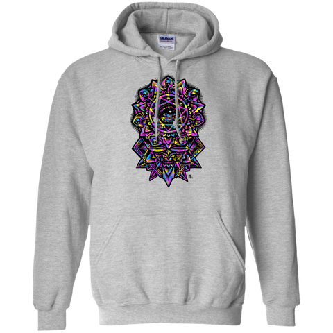 eye of god flower mandala neon 80s  T-Shirt