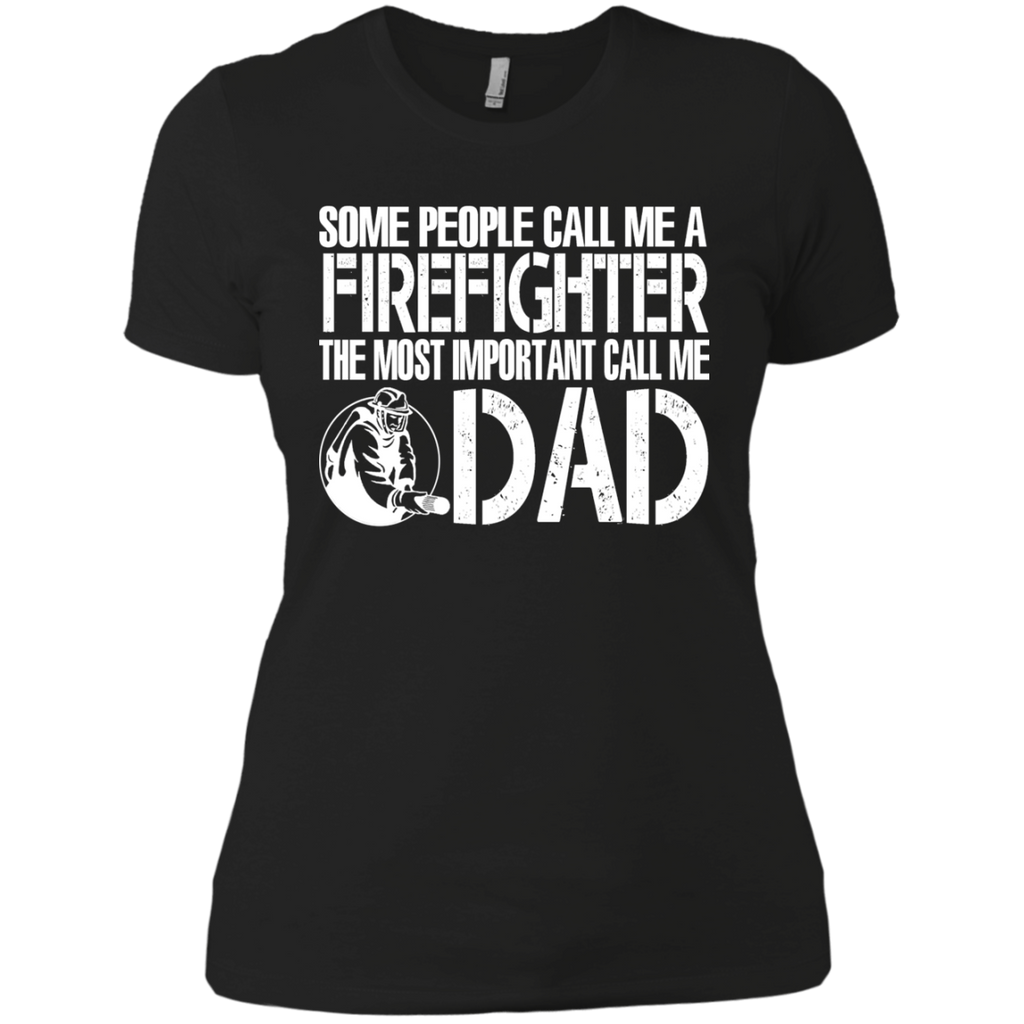 firefighter dad matching family T-Shirt