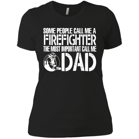 firefighter dad matching family T-Shirt