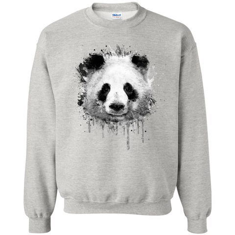 cool abstract graffiti watercolor panda portrait in black & whit  funny T-Shirt