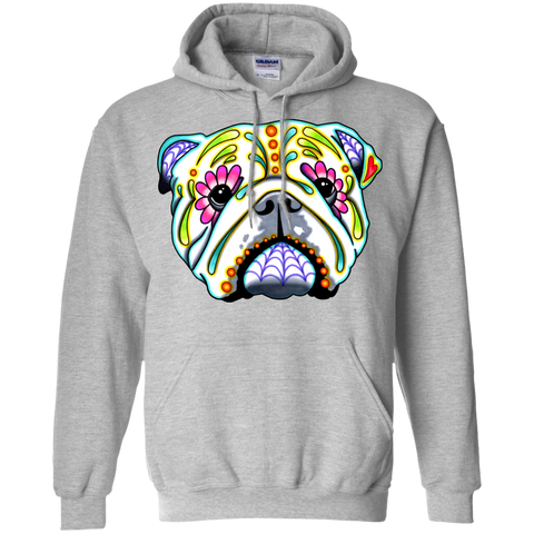 english bulldog day of the dead sugar skull dog matching family T-Shirt