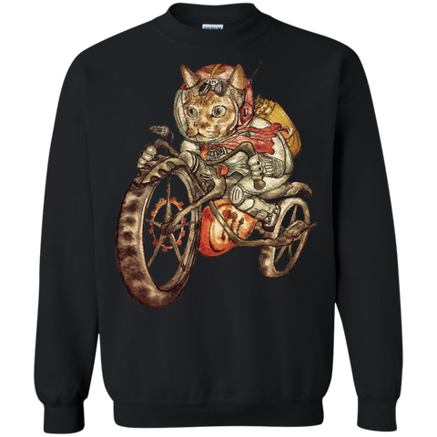 berserk steampunk motorcycle cat t- T-Shirt