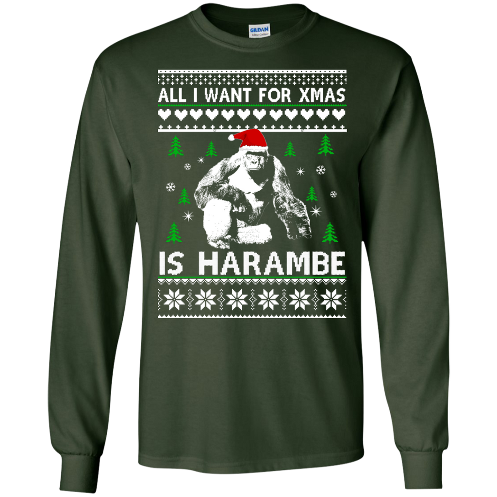 all i want for xmas is harambe sweater, T-Shirt