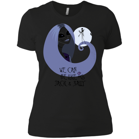 jack & sally halloween Next Level Ladies Boyfriend Tee