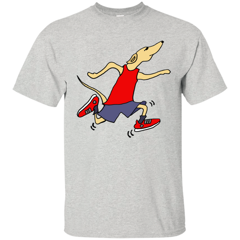 cool funny racing greyhound dog wearing running shorts and tank  T-Shirt