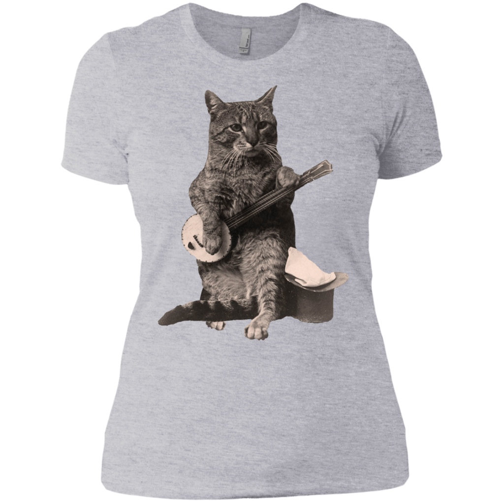cat playing banjo guitar sweatshirt T-Shirt