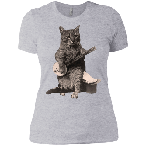 cat playing banjo guitar sweatshirt T-Shirt