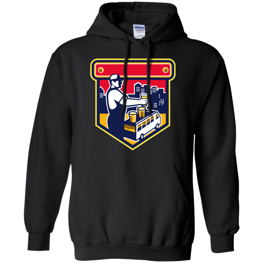 bartender beer city van crest retro T-Shirt