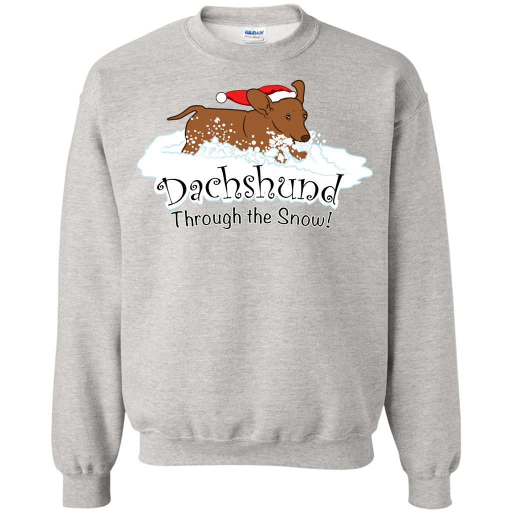 dachshund through the snow  funny T-Shirt