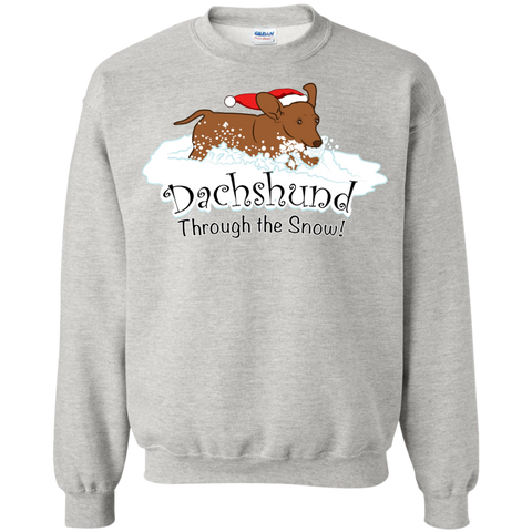 dachshund through the snow  funny T-Shirt