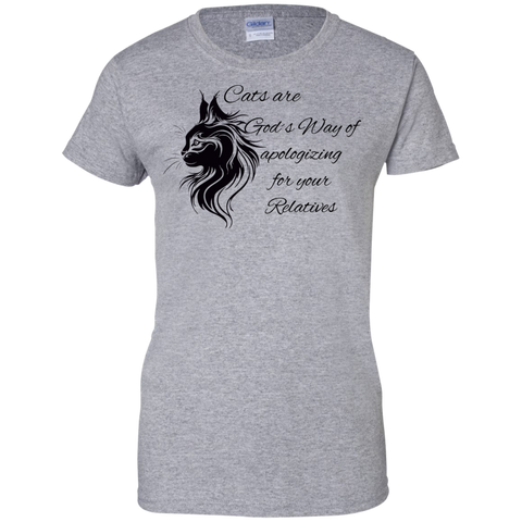 cats are god´s way of ...  T-Shirt