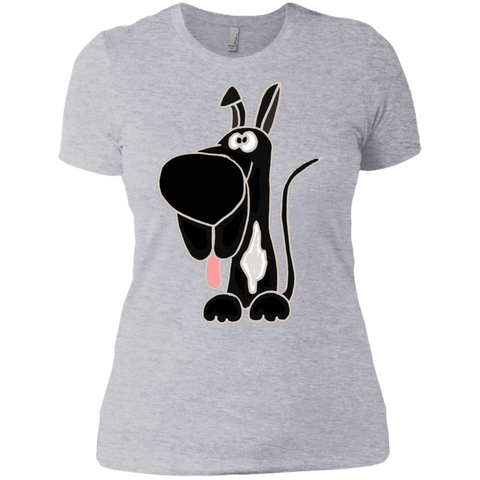 funny cute black great dane dog art T-Shirt