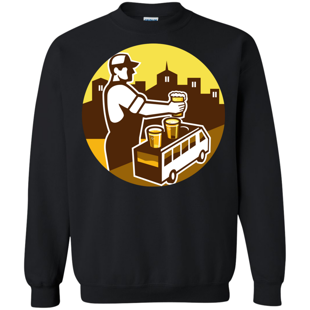bartender beer city van circle retro T-Shirt