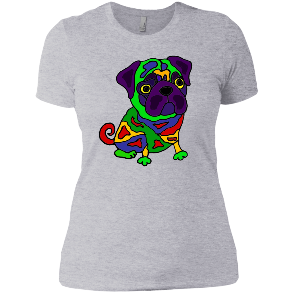 cool funny colorful pug dog pop art T-Shirt