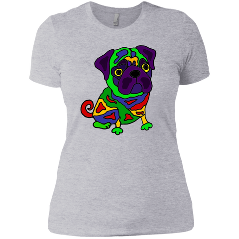 cool funny colorful pug dog pop art T-Shirt