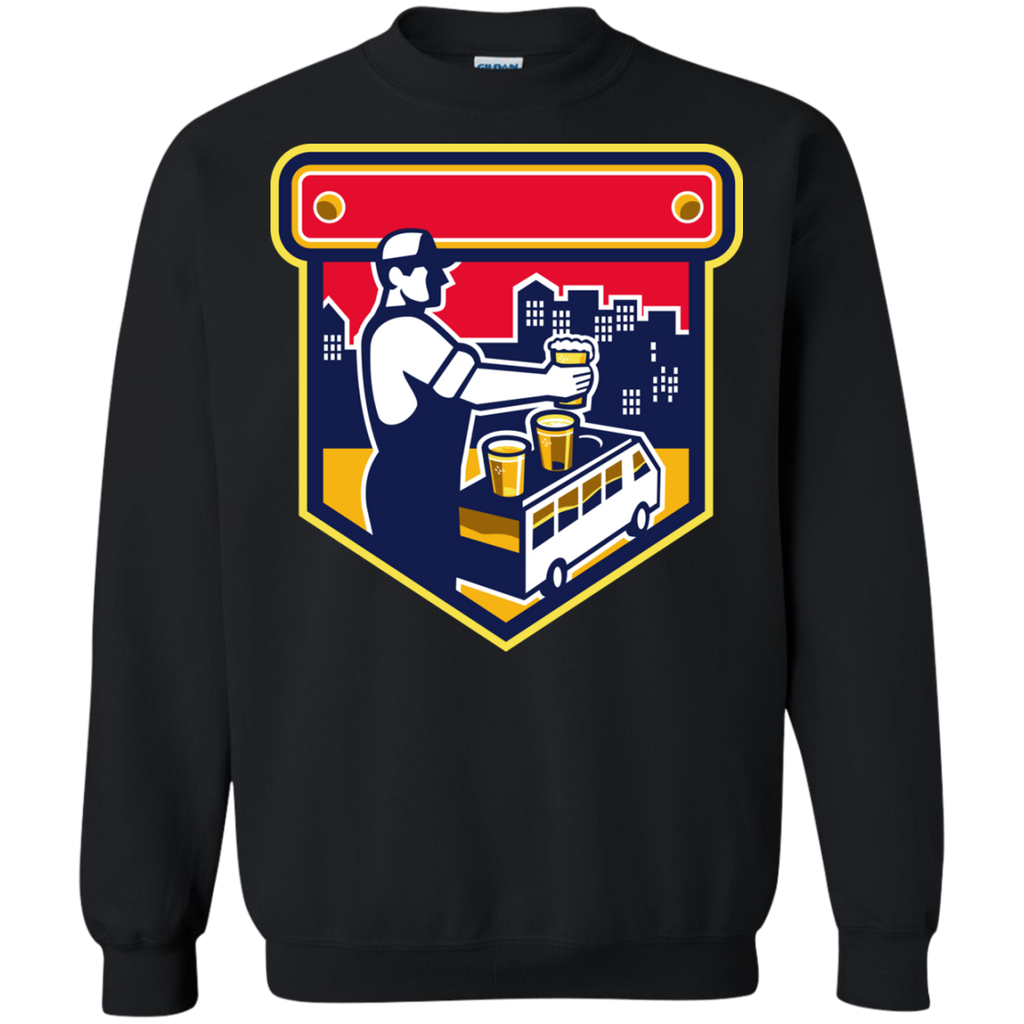 bartender beer city van crest retro T-Shirt