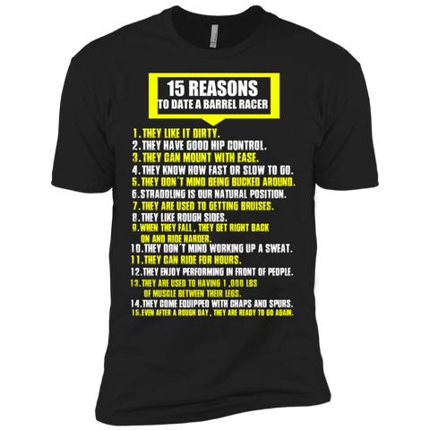 15 reasons to date a barrel race T-Shirt