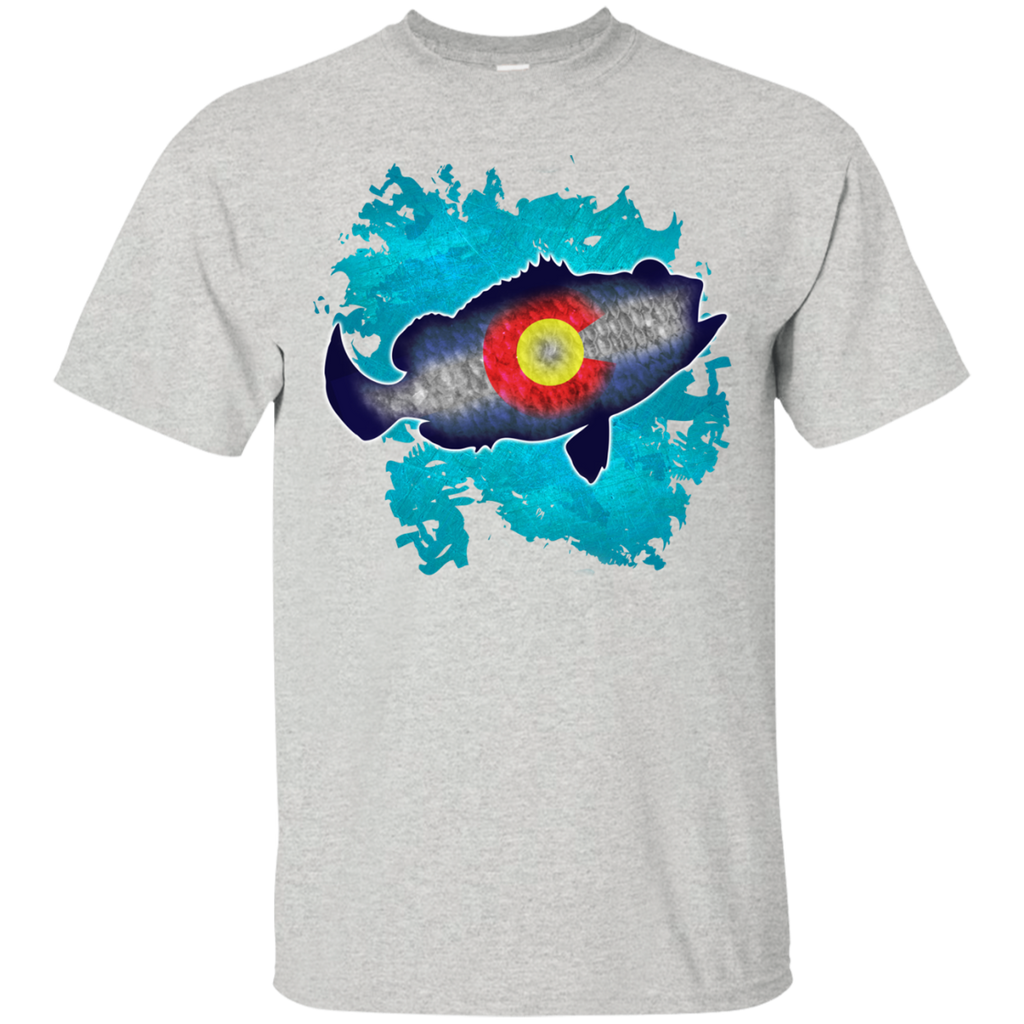 colorado flag bass fish splash T-Shirt