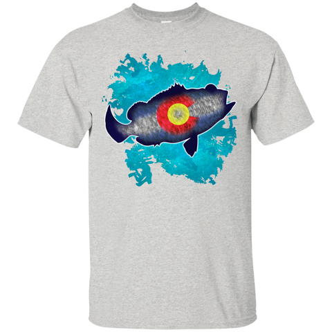 colorado flag bass fish splash T-Shirt