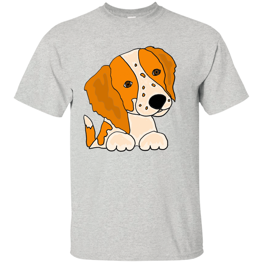 cute artistic brittany spaniel puppy dog art T-Shirt
