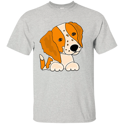 cute artistic brittany spaniel puppy dog art T-Shirt