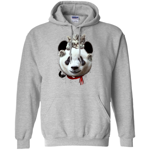 cat on panda T-Shirt
