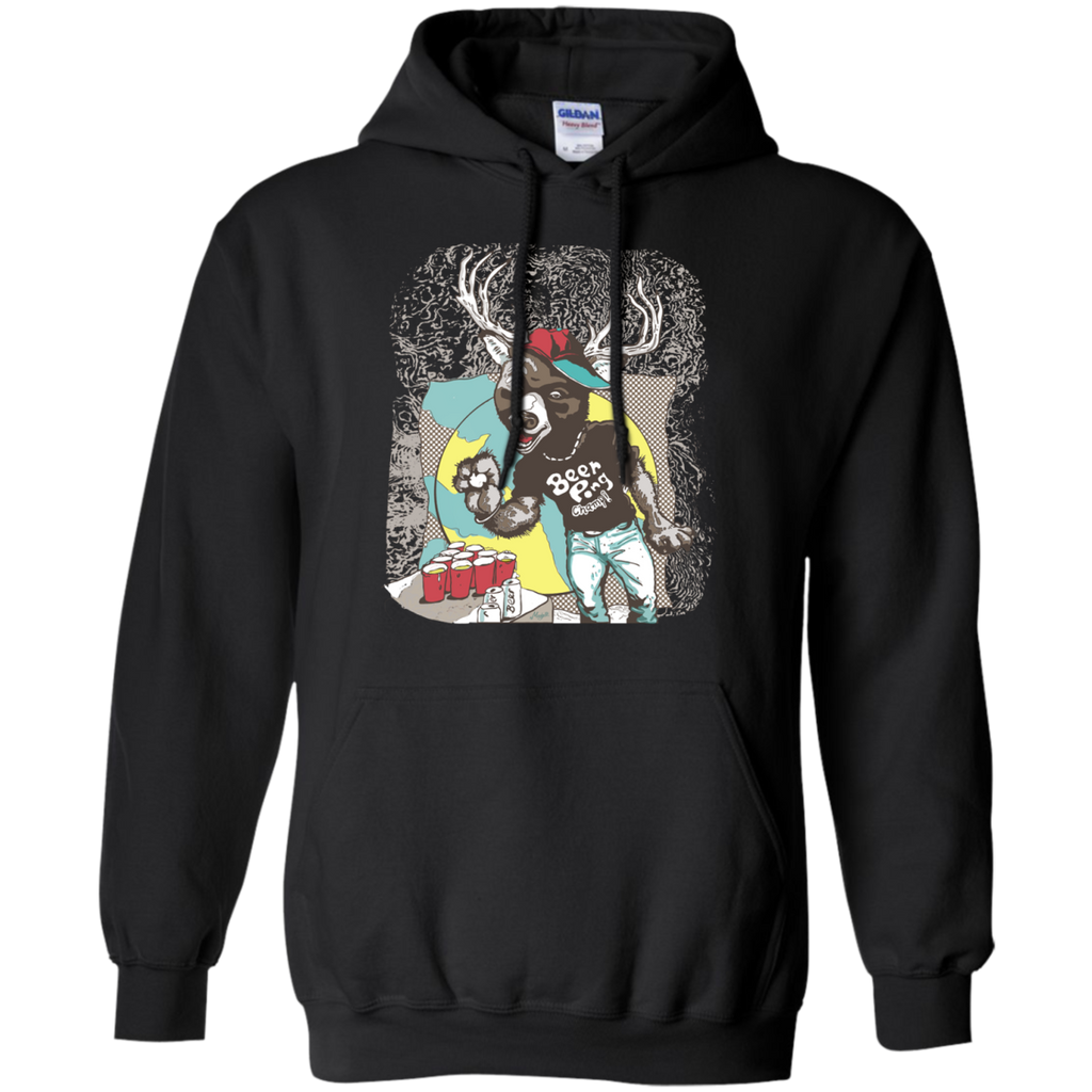 bear plus deer equals beer pong T-Shirt