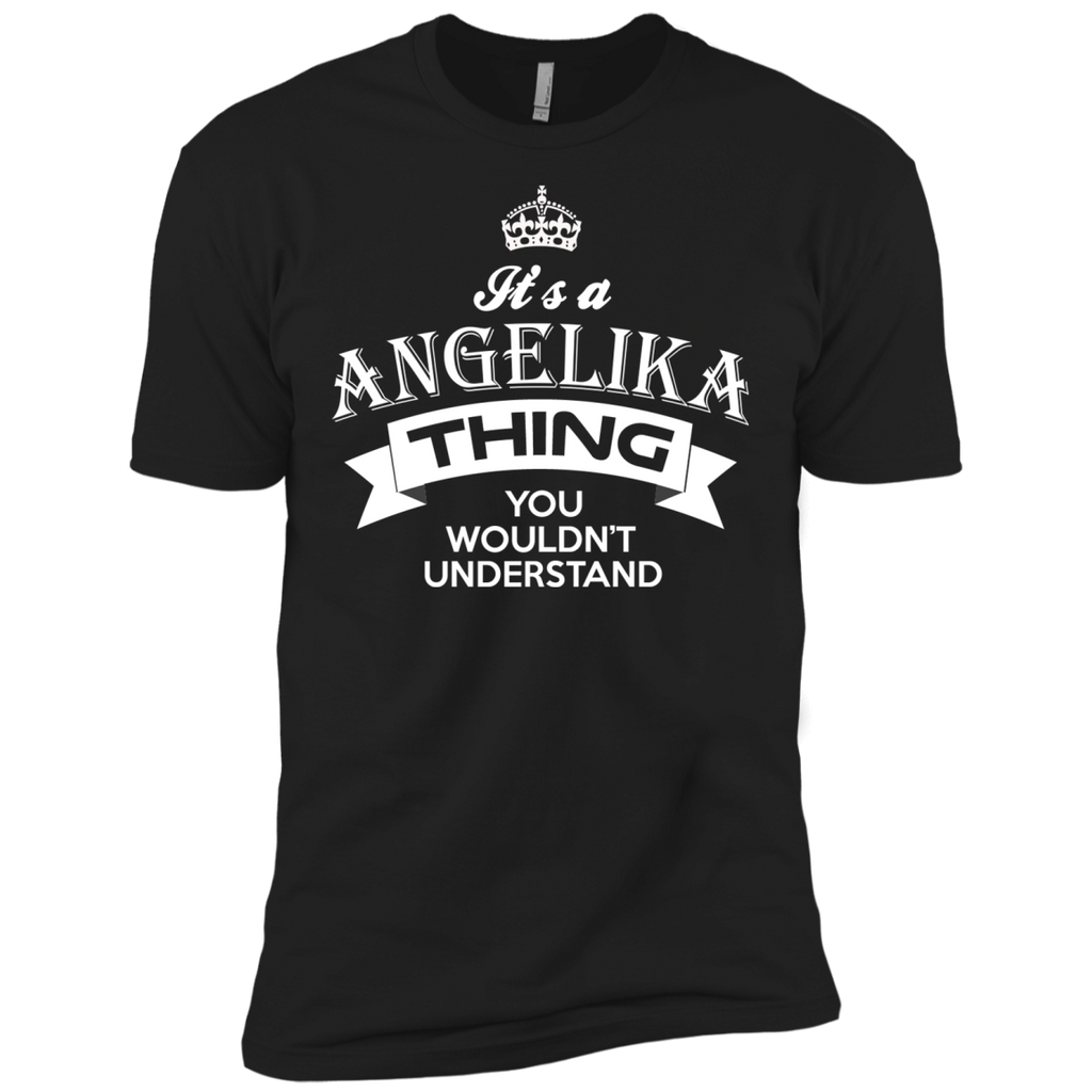 angelika, its an angelika thing you wouldnt understand, keep calm and let angelika hand it, angelika funny tshirt, names T-Shirt