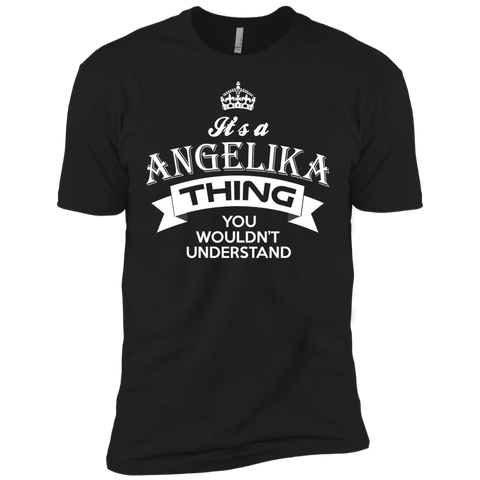 angelika, its an angelika thing you wouldnt understand, keep calm and let angelika hand it, angelika funny tshirt, names T-Shirt