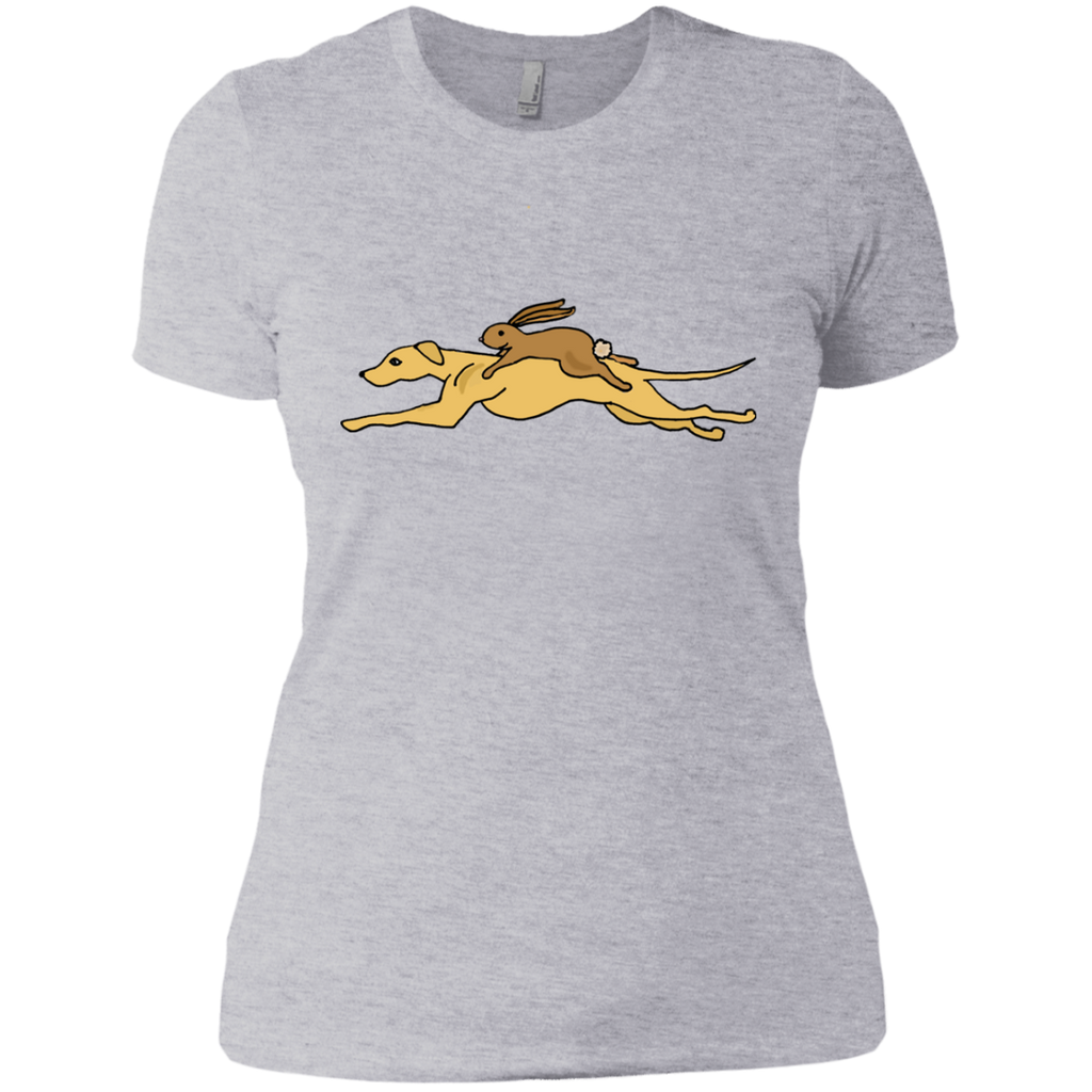 cool funny racing greyhound with rabbit riding him T-Shirt