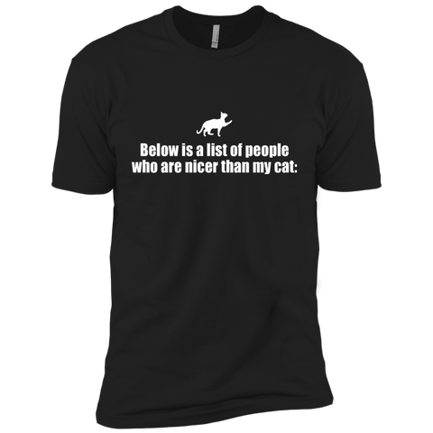 below is a list of people - cat sweatshirt T-Shirt