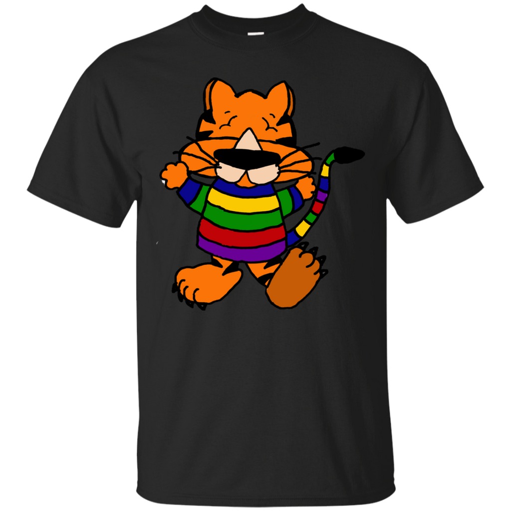 funny cute orange dancing tiger cat t- T-Shirt
