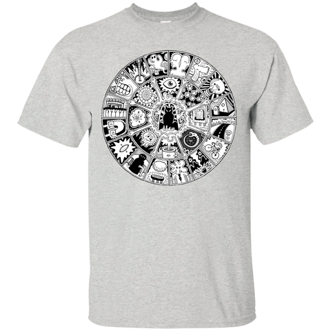 cat mandala in black and white sweatshirt T-Shirt